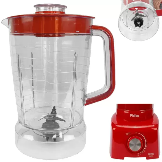 Imagem de Copo Philco 900 Cristal Vermelho/ Paralelo