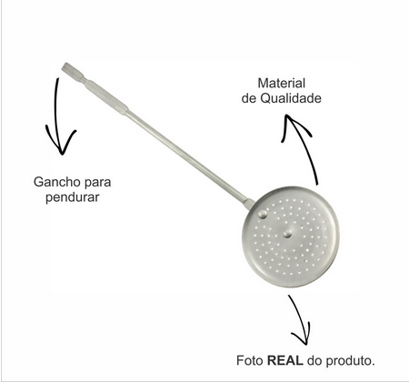 Imagem de Escumadeira Alumínio Real N15