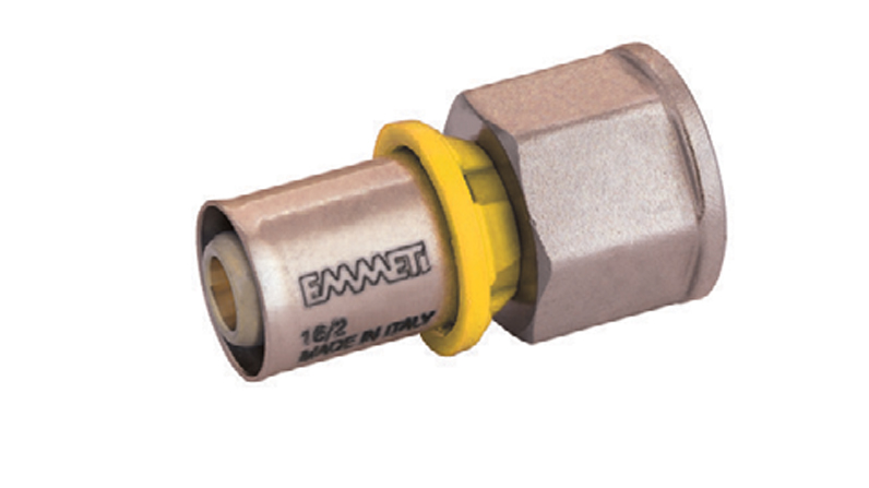 Imagem de Conector Fêmea Para Gás 1/2 X 16Mm Prensar