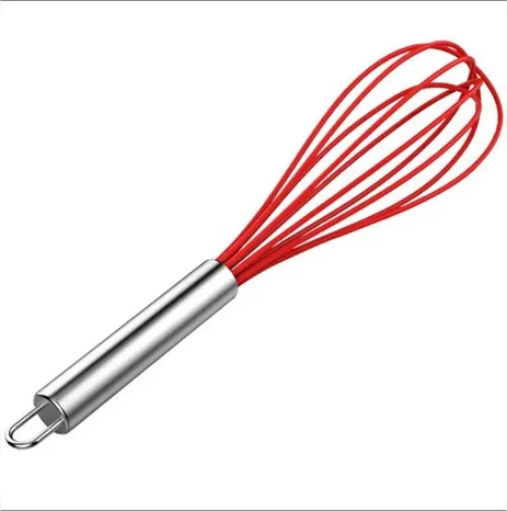 Imagem de Batedor De Ovos Manual Inox / Nylon Vermelho Ke-Home